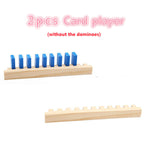 Kids Wooden Domino Institution Accessories Organ Blocks Rainbow Jigsaw Dominoes Montessori Educational Wood Toys